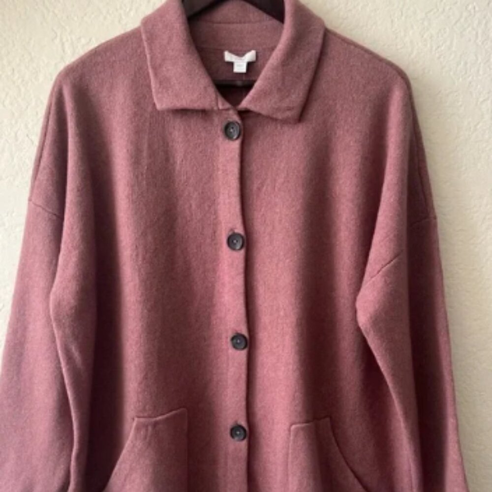 NWT-Pure Jill Jacket Sweater Large Rosa Taupe